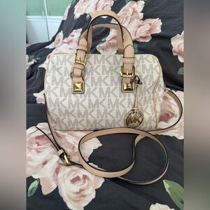 Michael Kors Grayson Logo Monogram Satchel